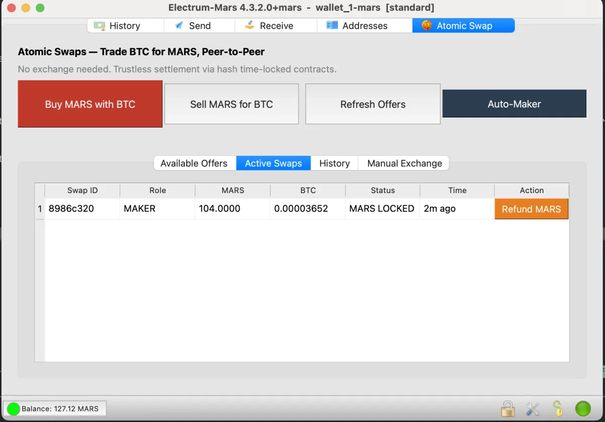 BTC Payment Dialog